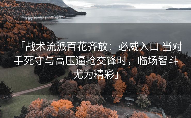 「战术流派百花齐放：必威入口 当对手死守与高压逼抢交锋时，临场智斗尤为精彩」